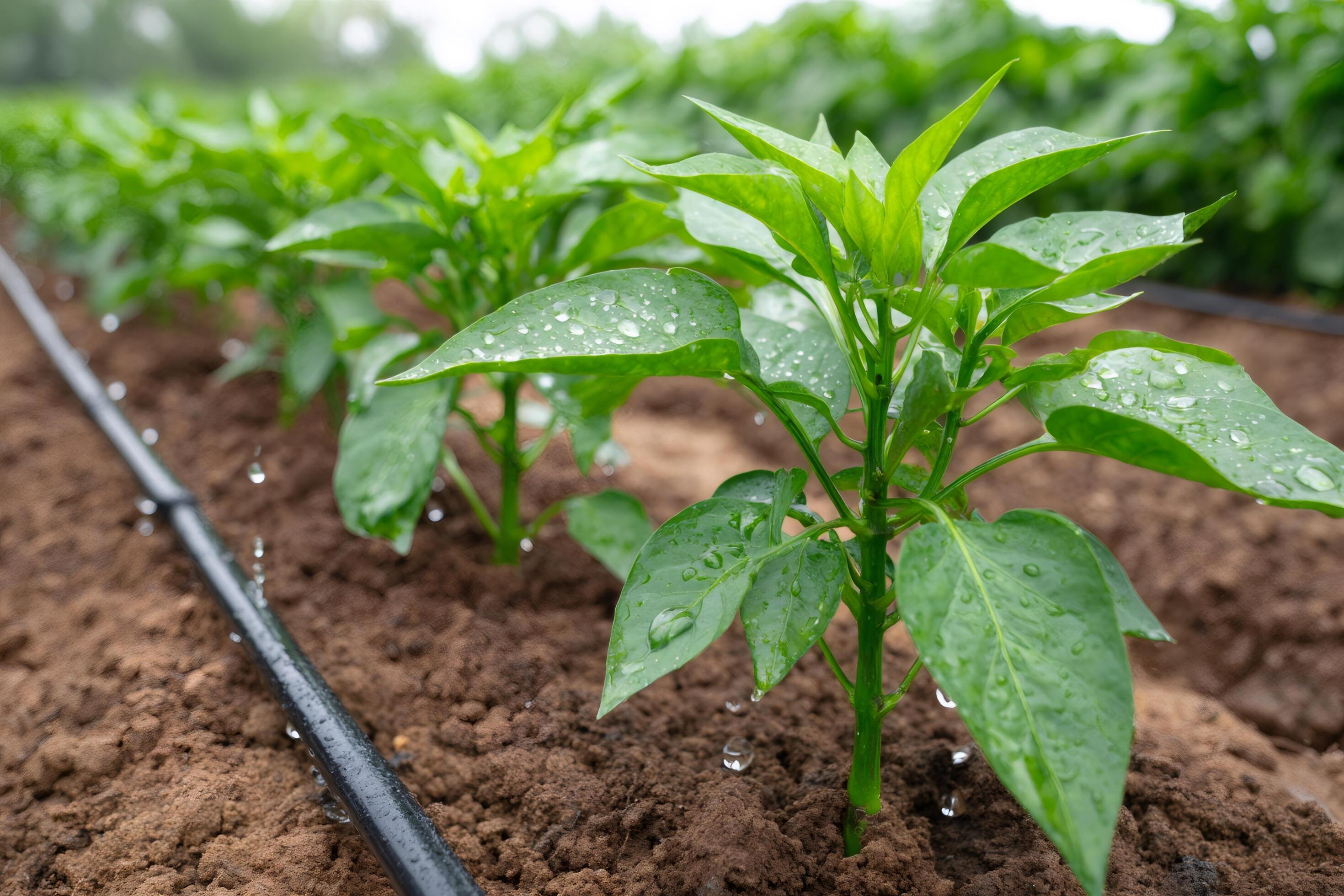 Drip irrigation in agriculture